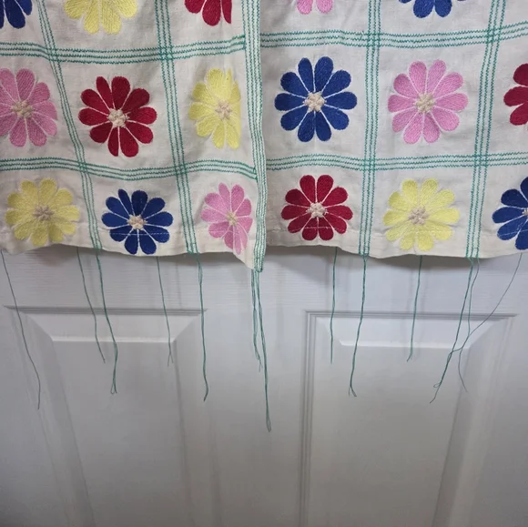 Zara multi-coloured Retro floral Patchwork ruched maxi skirt Festival Boho Small - Picture 3 of 10